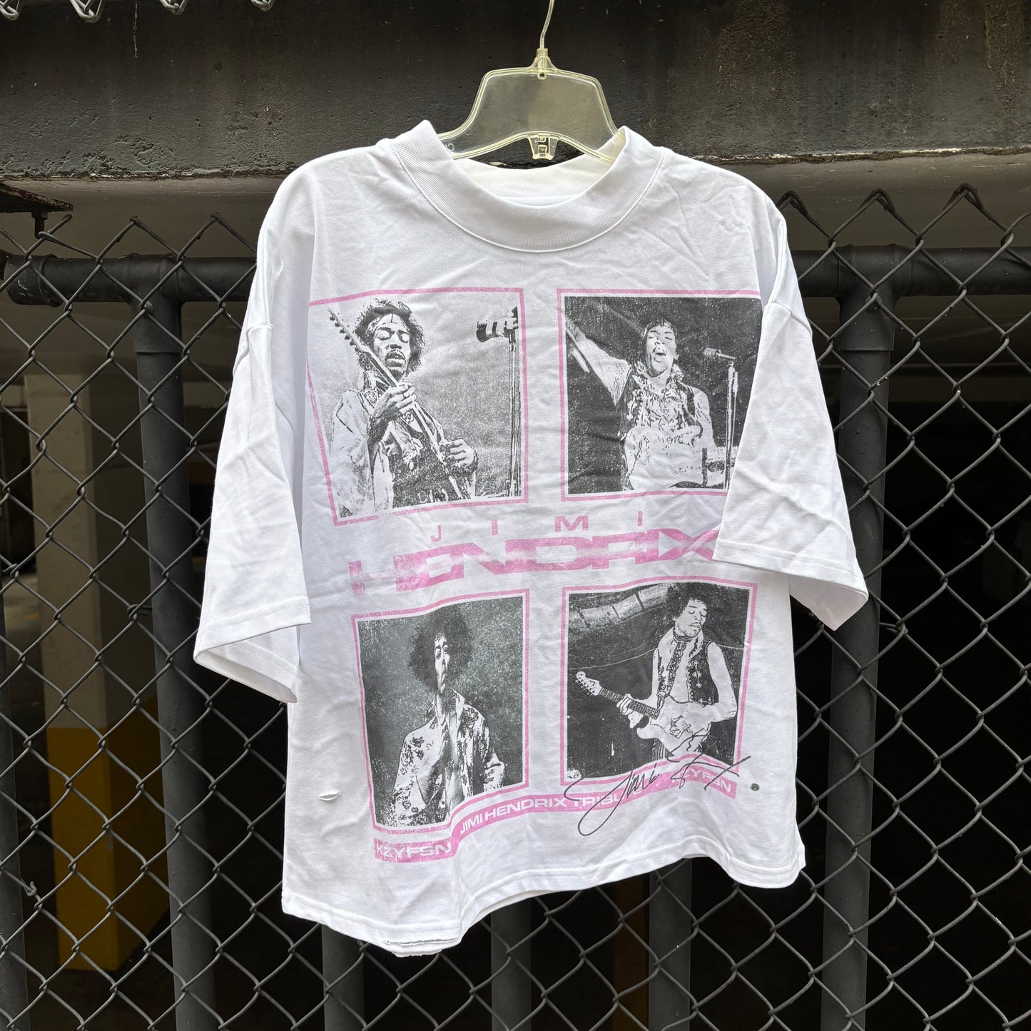 KZYFSN Jimi Hendrix Tee White
