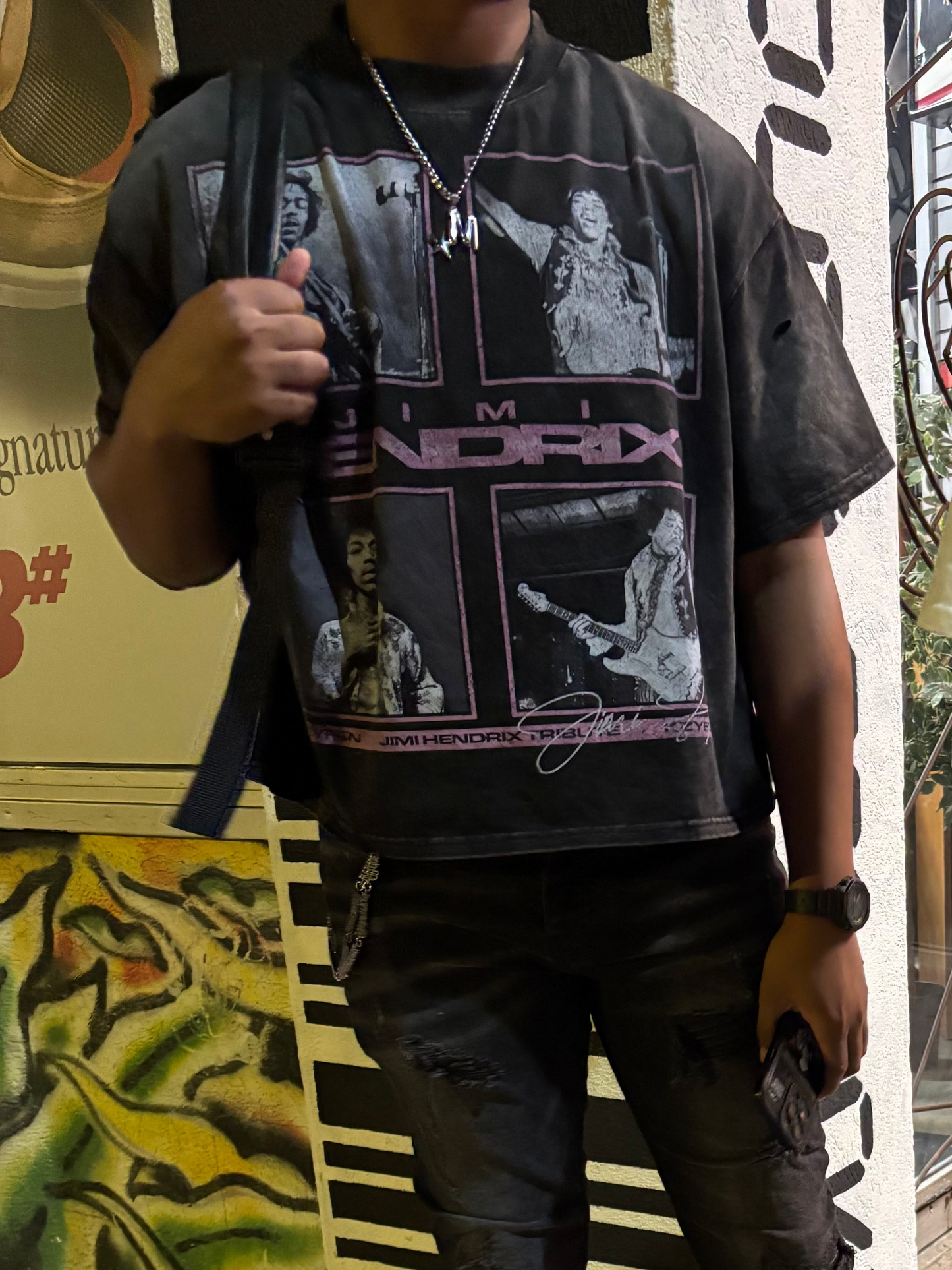 KZYFSN Jimi Hendrix Tee Black